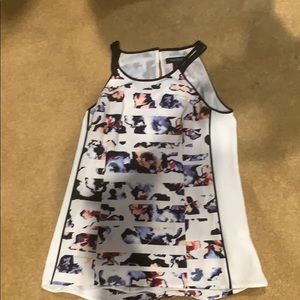 Floral White House black market top